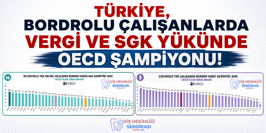 OECD Verileri Bordro Gerçeğini Ortaya Koydu: Türkiye’de Kesinti Yükü Hem Yüksek Hem de Aileyi Korumuyor