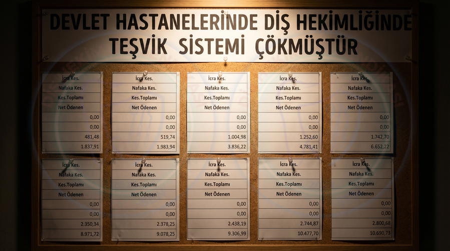 DEVLET HASTANELERİNDE DİŞ HEKİMLİĞİNDE TEŞVİK SİSTEMİ ÇÖKMÜŞTÜR